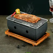 アルミ合金製 日式焼肉グリル【ロゴ刻印可能・鋳鉄焼肉プレート・炭焼き茶炉】