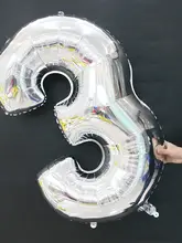 30インチアルミ製数字風船【金色・装飾用・09】