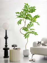 フェイクグリーン 観葉植物 鉢植え 木製 インドア リビング 玄関 フロア インテリア おしゃれ 高級感
