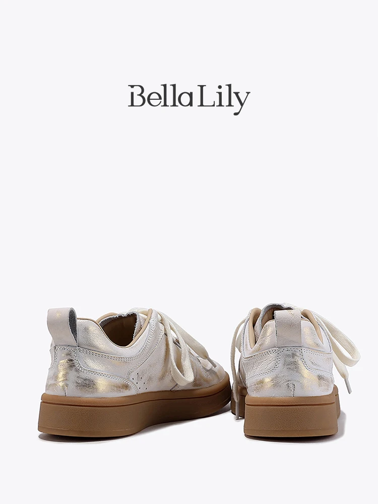 軽量スニーカー レディース おすすめ：Bella Lily カジュアルなヴィンテージ風スニーカーの実用性と特性