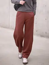春夏用 薄手ニットレディースウエストパンツ【カジュアル・ブーツカット・スリム】（セットアップ対応）