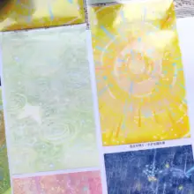 夢幻の星空デザイン！手帳用貼り付け装飾テープ【DIY素材・花火のように華やか】（セットアップ対応）