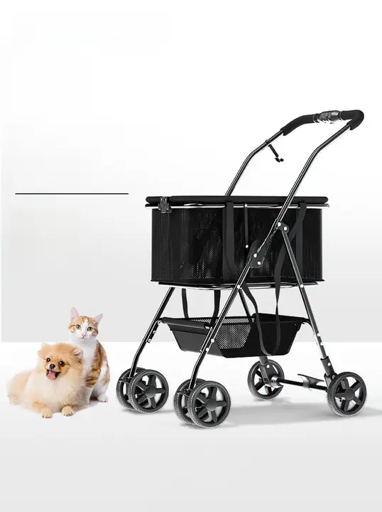 bello 折りたたみ式ペット用手押しカート【軽量・犬猫用・ショッピングカートとしても使用可】