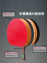 得力 卓球ラケットセット【子供用・初心者向け・プロフェッショナルグレード・ダブルラケット・サンスターボール付き】