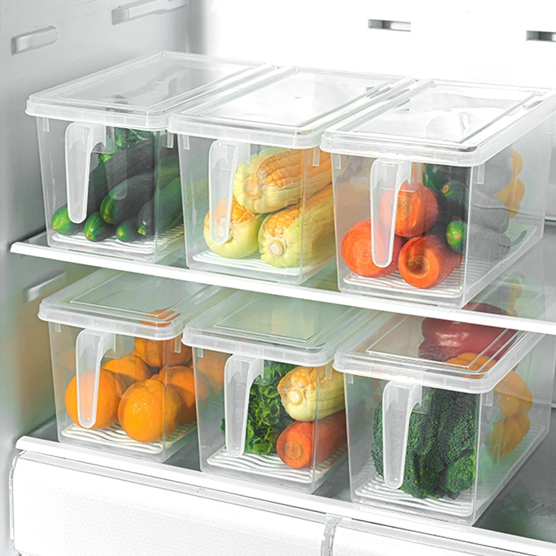 冷蔵庫用引き出し式食品整理ボックス：野菜収納に  最適な透明ボックスの実用性と使い方