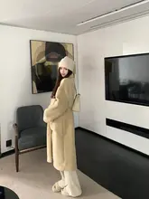 famouswang テディファー中長丈コート【冬用・厚手・レディース】