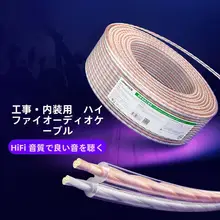 音楽機器接続用スピーカーケーブル【純銅・プロフェッショナル仕様・穴あけ不要】
