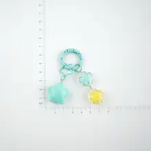 かわいい星型キーホルダー【DIY・ふわふわデザイン・ギフト用】