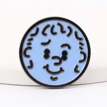 カラフルな金属製ブローチ【アーティスト関連・キャラクター顔デザイン】