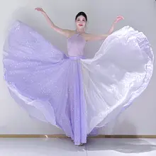 舞台映えする大ぶりなダンススカート【720度のボリューム・二重層・伝統民族舞用】