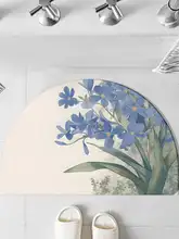 北欧風 半円型 吸水硅藻土マット【バスルーム・滑り止め・トイレ用】
