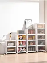 防塵透明シューズボックス【プラスチック製・折りたたみ・家庭用・多層タイプ】