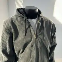 トレンド水洗い加工フード付きジャケット【アメリカンスタイル・厚手・ヴィンテージ風】