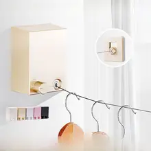 穴あけ不要の伸縮式室内干しロープ【不锈鋼素材・窓用・バルコニー使用可】