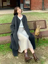 おしゃれなロングコート【秋冬用・リバーシブル・ファッションスタイル】