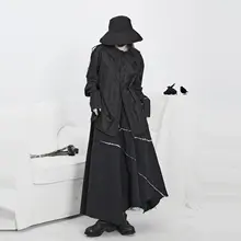 エレガントなデザインの大きな襟シャツ【カジュアル・春向け・シルエット美化】