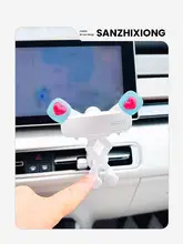 車載スマホホルダー【エアコンダクト取り付け・360度回転・ユニバーサル対応】