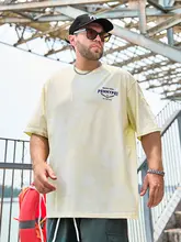 ビンテージ風アメリカンスタイル半袖Tシャツ【ルーズフィット・ラウンドネック・夏用】