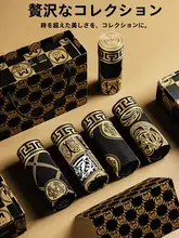 黒金男性用ボクサーパンツ【軽奢華ギフトボックス・アイスシルク・夏用・薄手】（セットアップ対応）