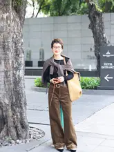 MsDidion コットン混合チノ春用ストレートパンツ【高密度・不粘着・快適な肉感】