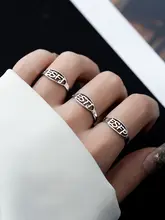 MBTIデザイン指輪【S925純銀・ユニセックス・個性的なデザイン】