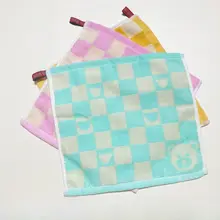 幼稚園用コットン製フック付きタオル【カワイイカートゥーンアヒル・子供用・家庭用】