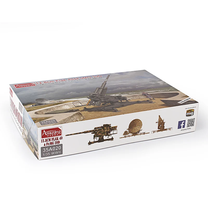 フラック40防空砲とFUMG39Dレーダーの組み立てキット：1:35スケールミリタリーモデルの詳細と実用性