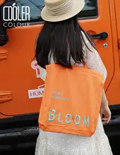 トートバッグ レディース キャンバス 刺繍 キュート カラフル カジュアル インスタ映え 夏「CoolerColour」