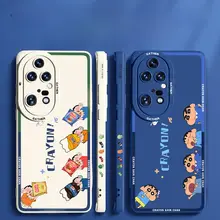 Huawei P50 Pro用液体シリコン製保護ケース【全包・防落下・スリムデザイン・カートゥーン風】