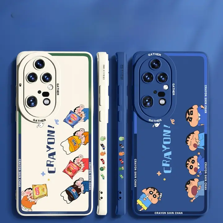 Huawei P50 Pro用液体シリコン製保護ケース【全包・防落下・スリムデザイン・カートゥーン風】