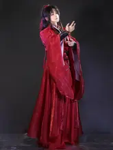 コスプレ用 赤い衣装とウィッグ【剣士スタイル・ファンタジー】