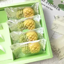 透明焼き菓子包装袋【緑豆糕・雪花酥・マドレーヌ・パイナップルケーキ用・加托付き】