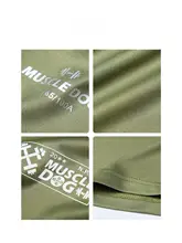 MUSCLE DOG 肌肉犬デザインのメンズスポーツタンクトップ【通気性・ルーズフィット・トレーニング用】（セットアップ対応）