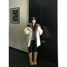 Skk Store 冬用ワイドフィットパーカー【防寒フェイクファーライニング・ゆったりシルエット・工装デザイン】
