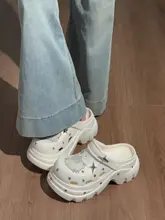 かわいいレトロデザインの厚底サンダル【防滑・通気性・スニーカー風】（セットアップ対応）