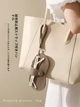 サングラスケース 眼鏡ポーチ 携帯用 クリップ式 バッグ吊り下げ コンパクト