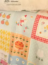 極上の柔らかさのコットン製 おむつカバー、枕カバー、掛け布団カバー、シーツ【ハンドメイド・デジタルプリント】
