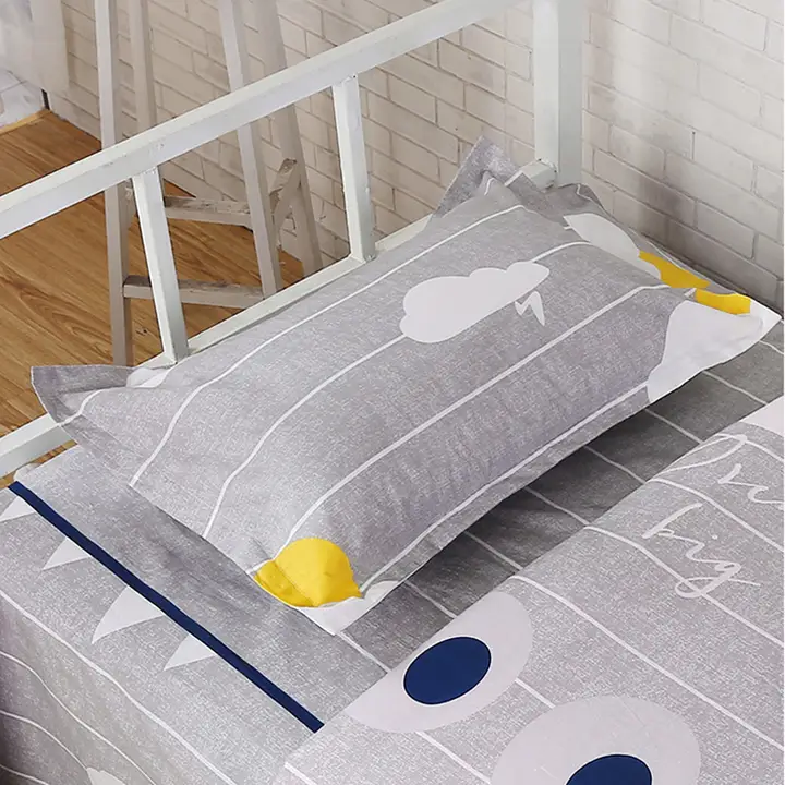 学生用コットン枕カバー【40cm×60cm・シンプル・封筒式・単品】