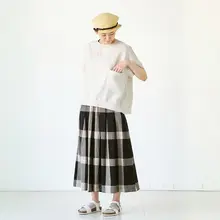 スタイリッシュな印象のチェック柄ワイドパンツ【夏秋用・フィット】（セットアップ対応）