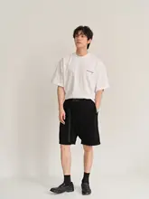 シンプルデザインのコットンショートパンツ【ウエストベルト付き・カジュアル】