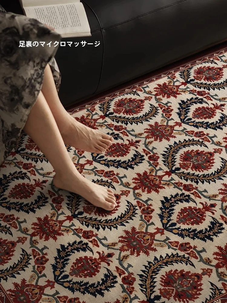 フレンチヴィンテージスタイルのラグテーブル：美しいデザインと洗える構造の実用性