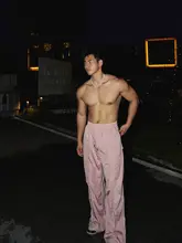 パラシュートパンツ カーゴパンツ ワイドパンツ メンズ レディース ヴィンテージ パッチワーク タック ルーズ 「PAPASLILMONSTER」