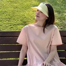 冷感素材の空頂日除け帽子【紫外線対策・アウトドア用・広めのつば】