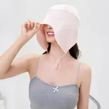 通気性抜群のコットン製ナイトキャップ【男女兼用・防寒・遮光機能】