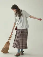 北岛AMUU レディース プリント入りラウンドネックショートTシャツ【夏用・ゆったりシルエット】