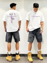 オーバーサイズのグラフィックTシャツ【短袖・コットン・カジュアル・夏用】