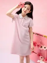 女児用ポロワンピース【学院風・カラーコンビネーション・夏用】（セットアップ対応）