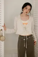 軽やかなレースのVネック長袖カーディガン【白・UVカット・夏用・ショート丈】