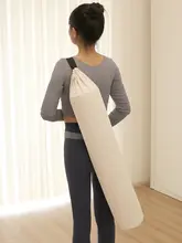 ヨガマット用キャンバス収納バッグ【持ち運び便利・大容量】