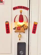 可愛い馬のマグネット式ドアベル【室内装飾・子供部屋用・クリスマスギフト】